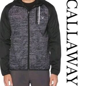 Callaway Jacket Golf Packable Lightweight Hood Windbreaker Opti Shield UNISEX